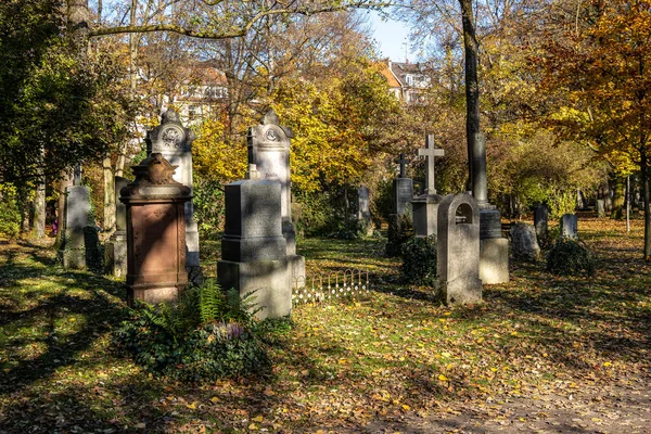 Monaco Baviera Germania Nov 2021 Veduta Del Famoso Cimitero Vecchio — Foto Stock