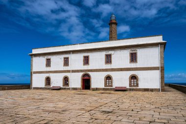 Galiçya, İspanya ve Avrupa 'daki Camarinas yakınlarındaki Cabo VIlan Deniz Feneri