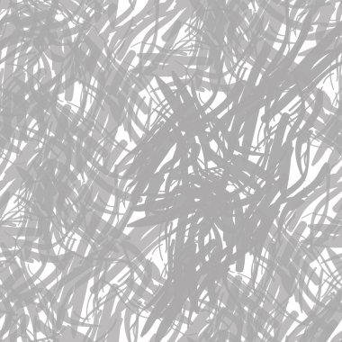 Boyalı yapışkan lif dokusu vektörü dikişsiz şablon arka planı. Kumaş stili pastel, bej bej, üst üste binen ipliklerle arka plan. Çapraz ızgara pamuk kumaşı tekrar eder