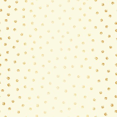 Altın folyo efekti. Yaprak dokusu vektörsüz desenli arkaplan üçlüsü. Millefleur tarzı küçük yaprak grupları. Tek renkli el çizimi tasarım. Her tarafı botanik.