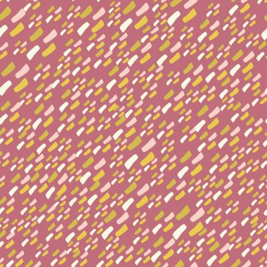 El çizimi düzensiz dikdörtgen şekilli soyut vektör deseni. Eğlenceli diyagonal arka plan tekrarı çocuksu boyama motifleri. Yoğun sahte mühür marl efekti arkaplanı