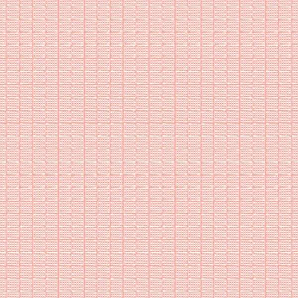 Nahtlose Hintergrundtextur im abstrakten Stich-Stil mit Streifenvektormuster. Laufende Handstichnadel hat einen horizontalen Strickeffekt mit dichtem Design. Einfache Sticknähte rosa Rapport für Baby. — Stockvektor