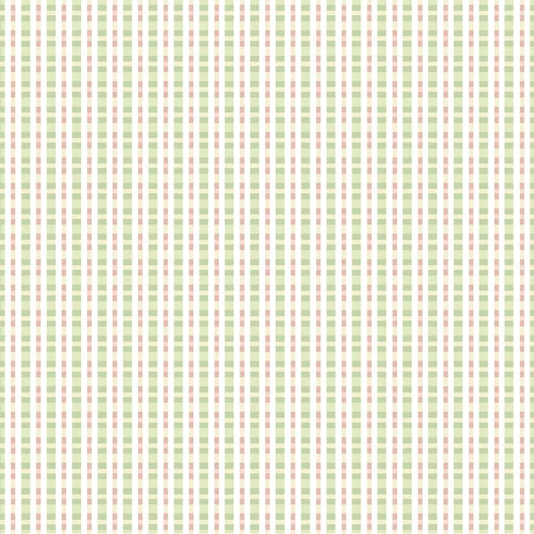 Stitching stripe plaid vector seamless pattern. Dense texture wicker style weave background. Pastel pink green criss cross striped design. Check gingham weave all over print. Cottagecore aesthetic. — 스톡 벡터