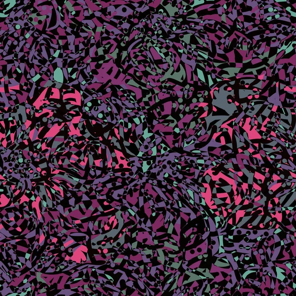 Абстрактные Вихревые Кудрявые Мазки Мазков Цветочный Бесшовный Узор Ручной Рисунок — стоковый вектор