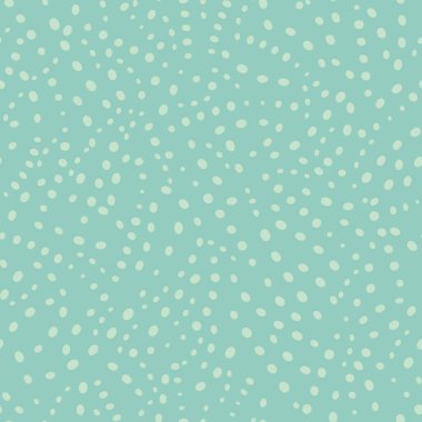 Arızalı puantiyeli soyut vektör arkaplanı. Kusursuz ses dokusu monkrom pastel mavi arka plan. Düzensiz noktalar tekrar ediyor. Her yerde konfeti daireleri var. Noktalı arkaplan