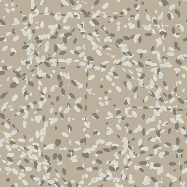 Abstract vector background with glitch grid distortion. Seamless noise texture neutral ecru beige backdrop. Brushstroke stitch weave curved broken lines. Irregular melange marl effect repeat
