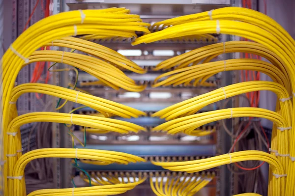 Data center and cables — Stock Photo, Image