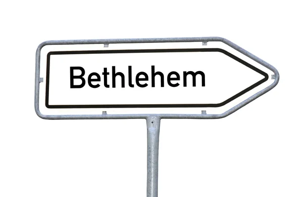 Bethlehem signpost — Stock Photo, Image