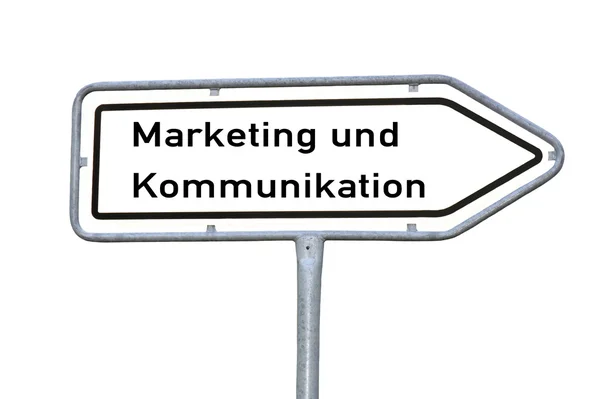 Panneau marketing et communication — Photo