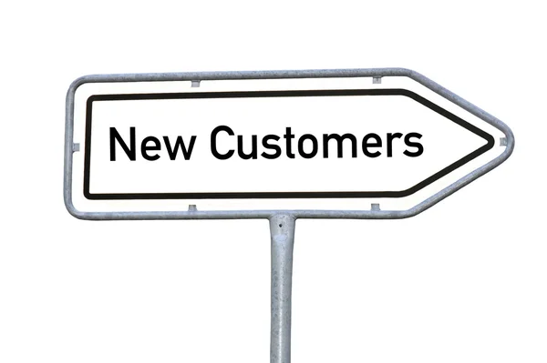 Yeni müşteriler işareti — Stok fotoğraf