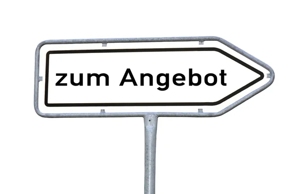 Zu unserem Angebot — Stockfoto