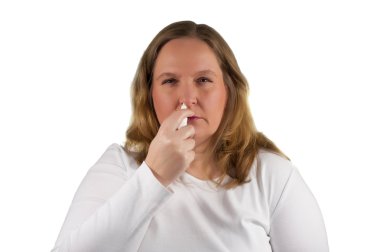 kadın polen alerjisi var.