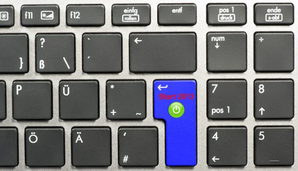Tastatur und Wortstart 2013 — Stockfoto