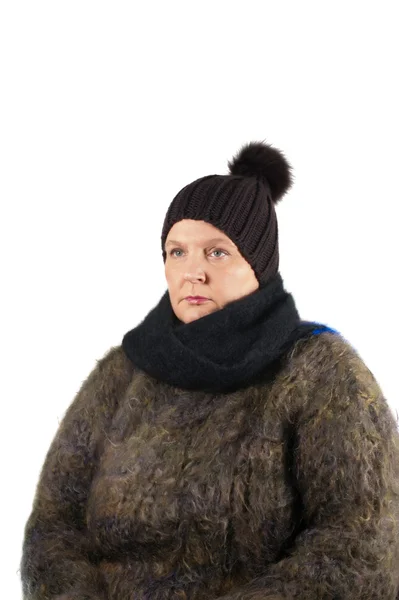 Woman is cold — Stock Photo, Image