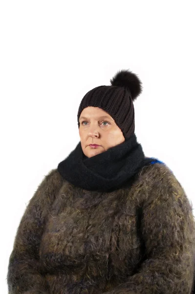 Woman is cold — Stock Photo, Image