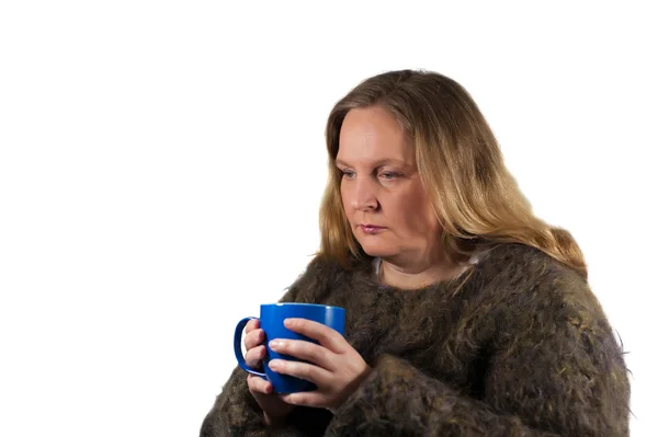 Woman drink tea — Stock Photo, Image