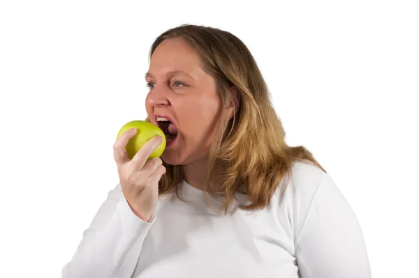 Eten van een apel — Stockfoto