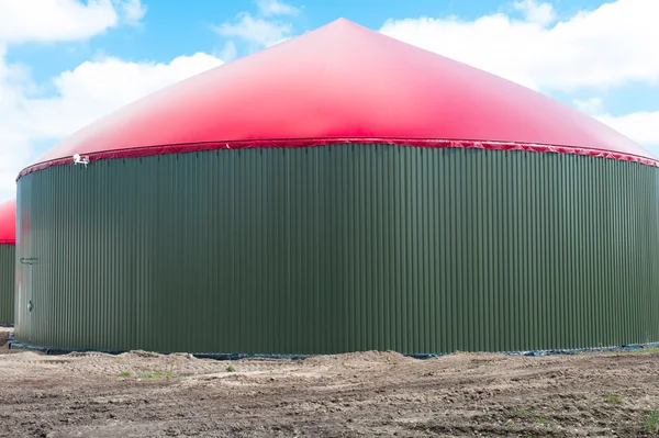 Velké bioplynové stanice — Stock fotografie