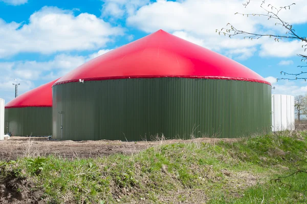 Biogasanlage-바이오 가스 — 스톡 사진