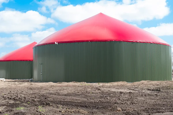 Biogasanlage - Biogás — Fotografia de Stock