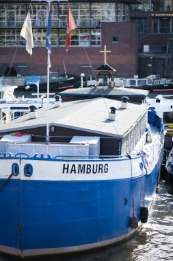 nehir kayıkçı kilise Hamburg