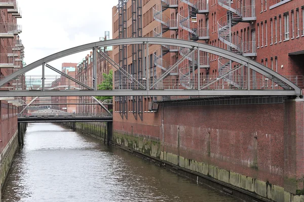 Gamla lagret distriktet hamburg — Stockfoto