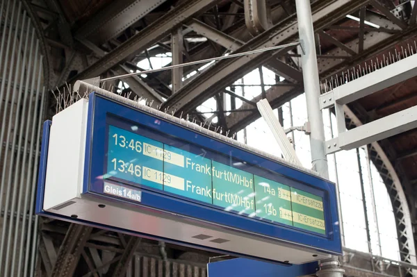 Scoreboard Station Frankfurt — Stock Photo, Image