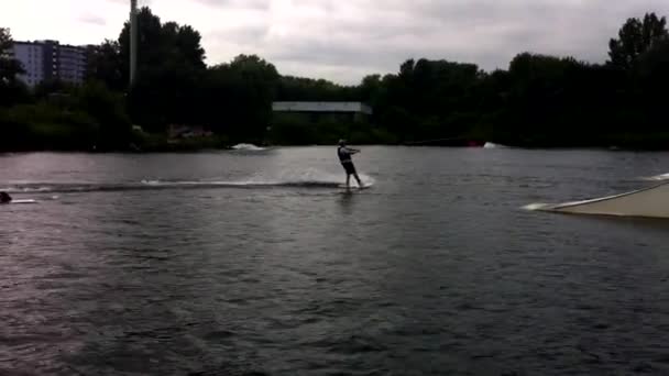 Wakeboarding — Stock video