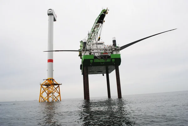 Offshore windpark — Stockfoto