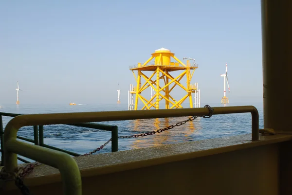 Energetyki wiatrowej offshore — Zdjęcie stockowe