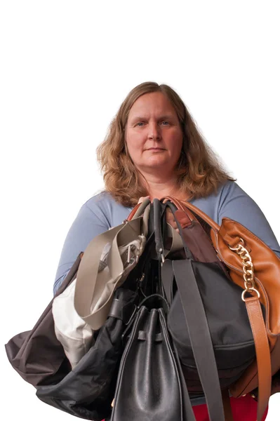 Vrouwen en handtassen — Stockfoto