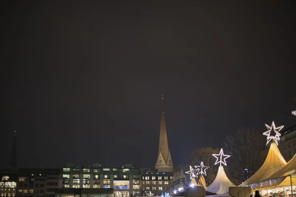 Weihnachtsmarkt in Hamburg — Stockfoto