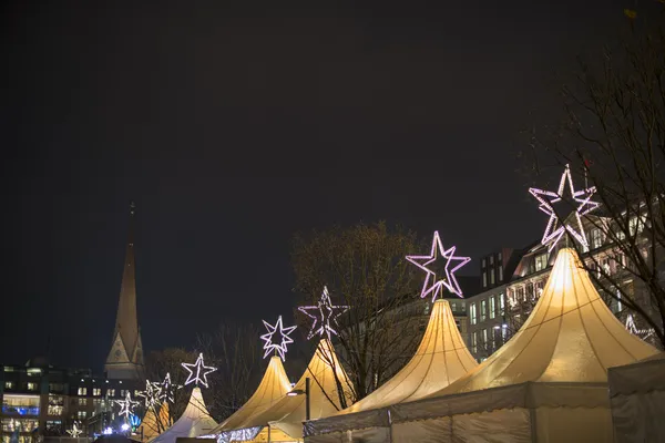 Mercado de Natal em Hamburgo — Fotografia de Stock
