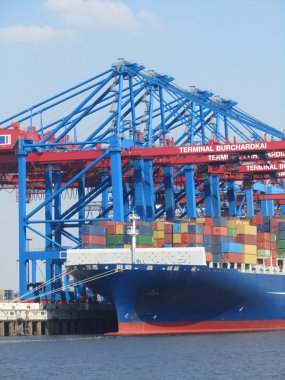 Hamburg liman terminal burchardkai
