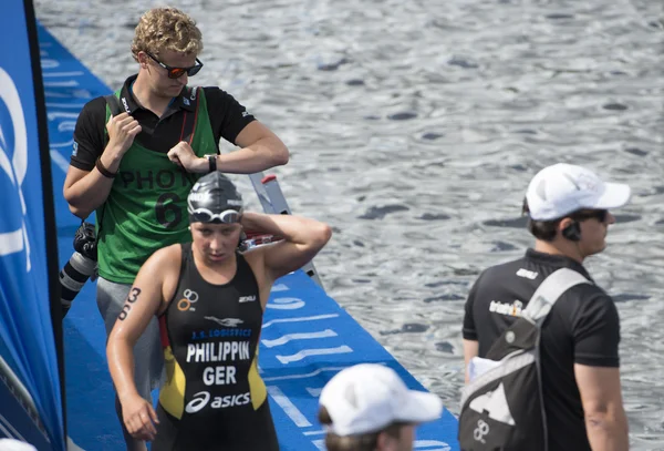 Triathlon ITU World Hamburg — Zdjęcie stockowe