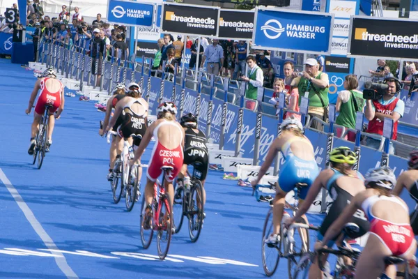 Itu World Triathlon Hamburg — Stockfoto