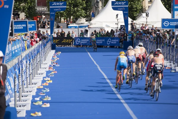 Triathlon ITU World Hamburg — Zdjęcie stockowe