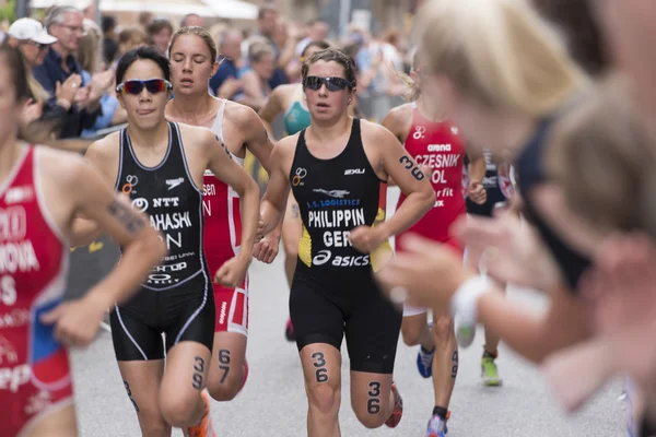 ITU světový triatlon Hamburk — Stock fotografie