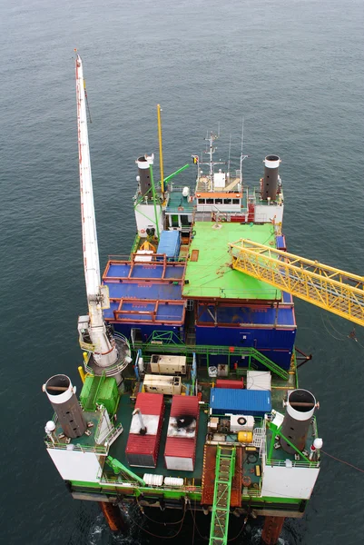 Indústria de parques eólicos offshore — Fotografia de Stock