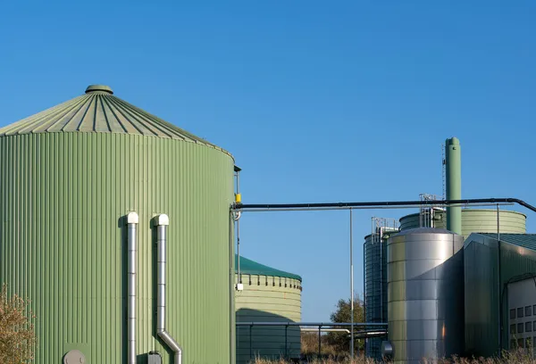 Fábrica Biogás Para Geração Energia Geração Energia — Fotografia de Stock