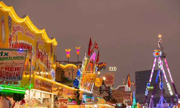 Showmen Attracties Hamburg Winter Cathedral Het Grootste Volksfeest Noord Duitsland — Stockfoto