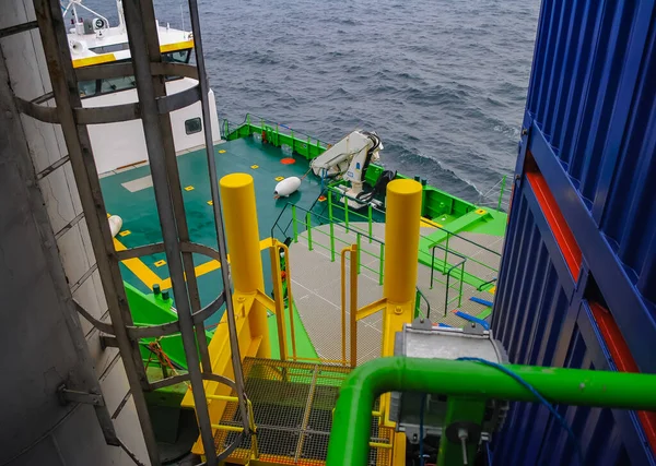 Wind Farm Offshore Energy Wind Turbine Construction North Sea — Stock Photo, Image