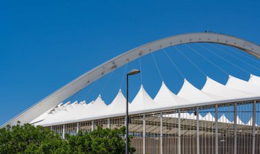 The Moses Mabhida Stadium football stadium in Durban South Africa
