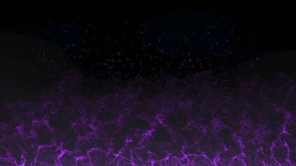 3d illustration of purple wave pattern on dark background. — Stock Photo, Image