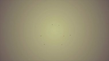 Gri arkaplandaki karikatür kağıt kutularının 4k videosu.