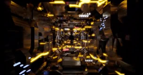 Video Abstract Technological Tunnel Motion Concept Tunnel — Stockvideo