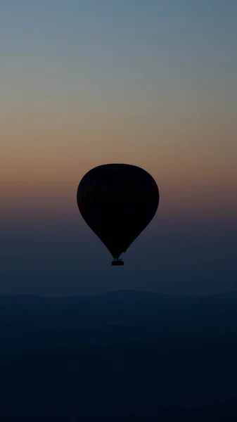 Warme Lucht Ballon Lucht Woestijn Goreme Capadocië Kalkoen — Stockfoto