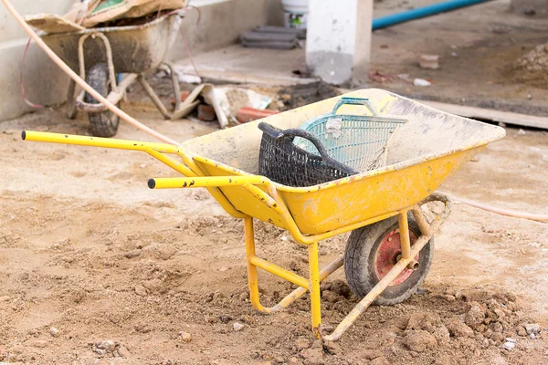 Carrello di costruzione . — Foto Stock