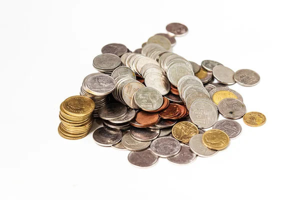 Thajské mince — Stock fotografie