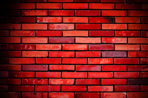 Pared de ladrillos rojos — Foto de Stock